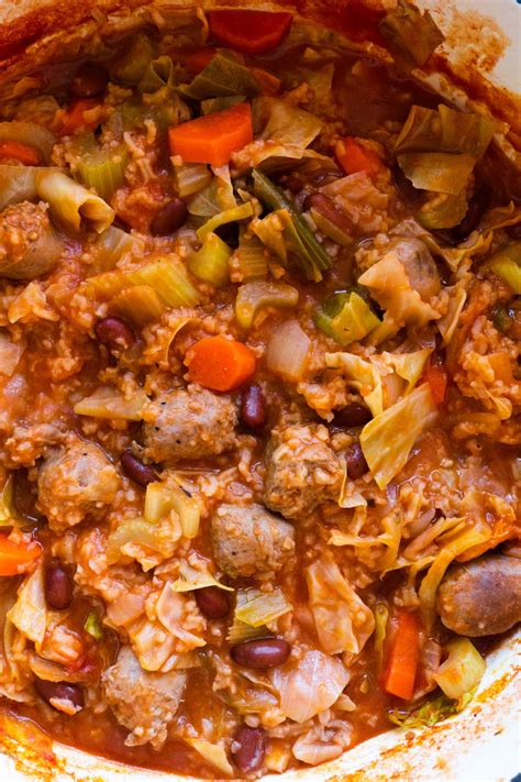 Polish Sausage and Cabbage Soup - Brooklyn Farm Girl