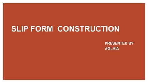 Image result for Slip Form Process