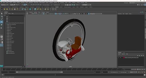 3D model Antique Steering Monowheel Red | 3D Molier International