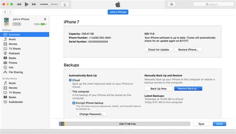 How to Backup iPhone to Computer Using iTunes 的图像结果