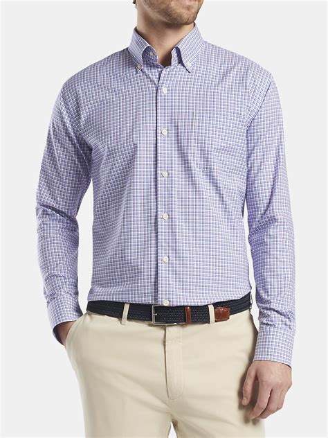 Peter Millar Crown Soft Men's Jefferson Sport Shirt - Saint Bernard