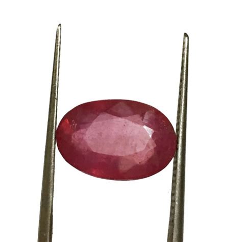 Original Stone 4.66 ct Manik Stone/Ruby Gemstone GTC Lab Certified ...