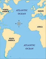 Image result for Atlantic Ocean Political Map