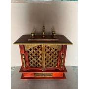 Devyom Wooden Pooja Devghar Mandir For Home / Ethnic India | Ubuy