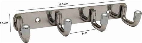 ANATOMIX Stainless Steel Coat Hook 4 Prongs Hook Rail 4 Price in India ...