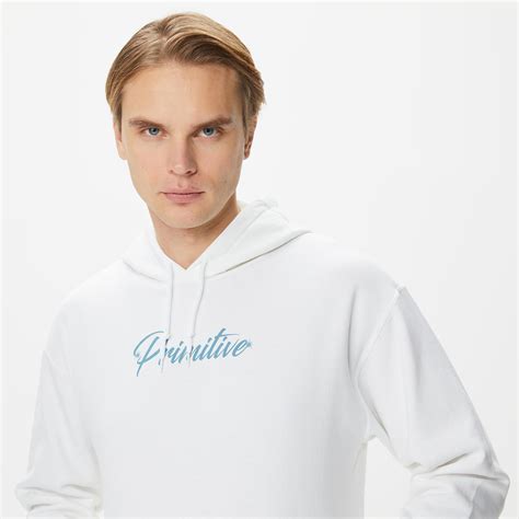 Primitive Shiver Erkek Beyaz Hoodie