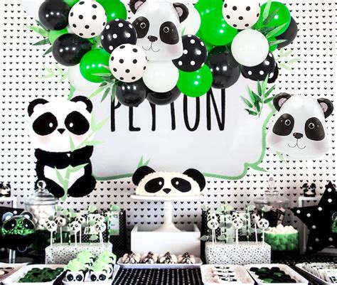 Panda Birthday Decorations for Girls Boys Balloon Garland Kit, Panda ...