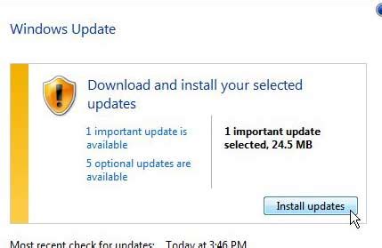 Image result for Install Updates Manually Windows 7