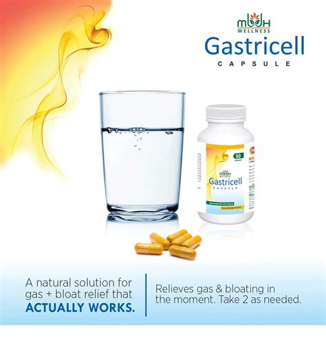 Buy MBDHWELLNESS GASTRICELL-AYURVEDIC CAPSULE FOR GAS ACIDITY DYSPESIA ...