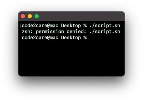 Zsh: Permission Denied