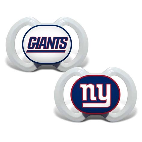 New York Giants White Pacifiers - 2 Pack | Nfl new york giants, New ...