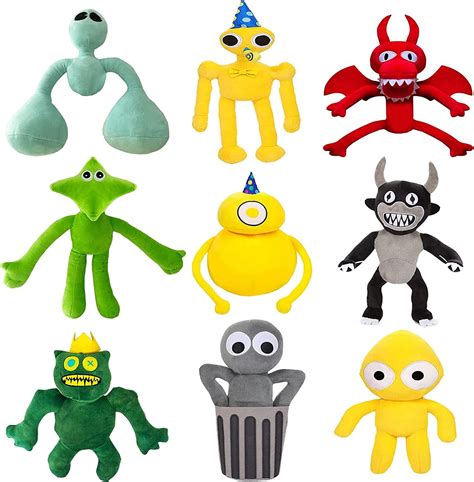 Buy Howstart 9pcs Rainbow Friends Plush Toys, Rainbow Friends Plush ...