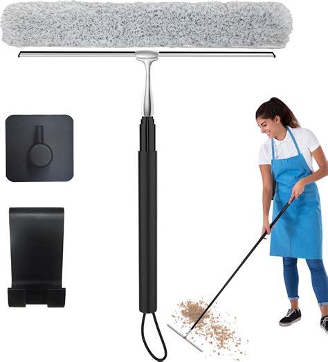 Amazon.com: Max 62'' Metal Squeegee with Extension Pole for Window ...