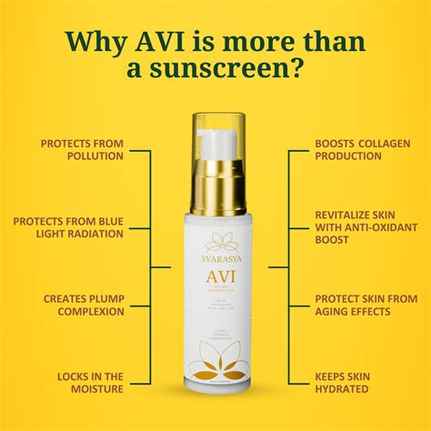 AVI - The Natural SPF 50 PA+++ Sunscreen for Ultimate Sun Protection ...