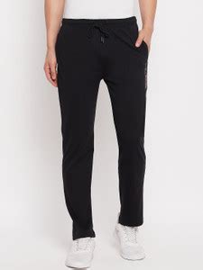 DUKE Solid Men Black Track Pants - Buy DUKE Solid Men Black Track Pants ...