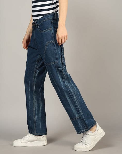 Buy Mid Blue Jeans for Men by Shein Online | sheinindia.in