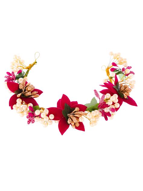 Women Pink Colored Embellished Hair Accessory Set Online at Silvermerc ...