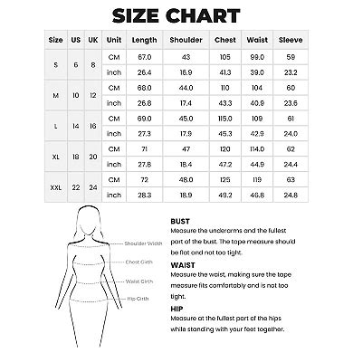 Women's Striped Blazers Lapel Collar Chain Decor Long Sleeve Work ...