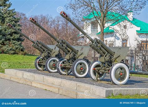 Artillery from the Second World War Stock Image - Image of pacifism ...