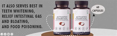 Palak Notes Activated charcoal pack of 60 capsules | Alcohol detox your ...