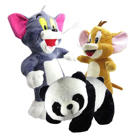 Gift Decor Shop Tom and Jerry Soft Toy (Multi, 46 cm) with Panda Soft ...