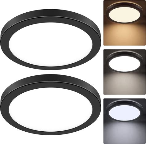 Buy 2-Pack 150W Equivalent LED Flush Mount Ceiling Light Fixture 9in ...