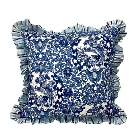 Blue and White Pillow - Lauren Ralph Lauren Home - AptDeco