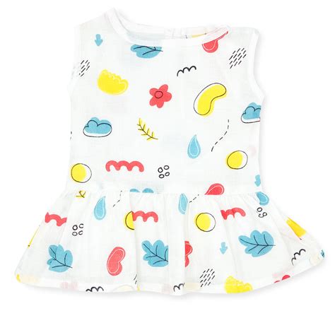 Shop Adorable Sleeveless Muslin Baby Girl Dress (Organic Cotton) – zizuka