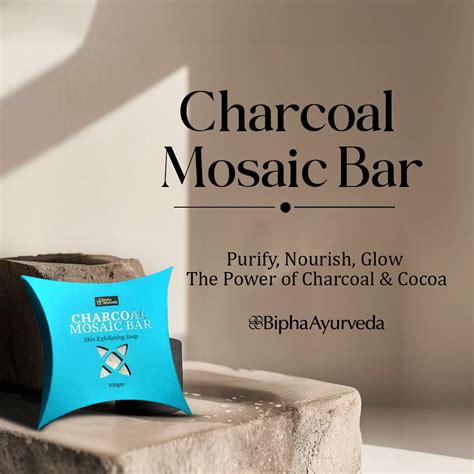 Buy Charcoal Mosaic Bar | Ayurvedic Soap – Bipha Ayurveda