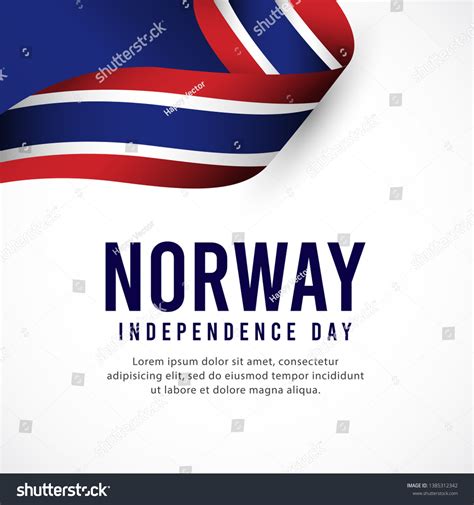 Norway Independence Day Constitution Day Norway Stock Vector (Royalty ...