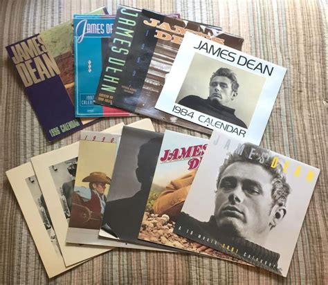VINTAGE JAMES DEAN CALENDARS 1980s, 1990s, 2000s | #1940017762