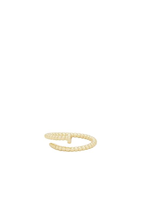 BRACHA Roma Nail Ring in Gold | REVOLVE