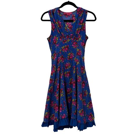 Vintage Betsey Johnson Floral Dress - size 0 -... - Depop