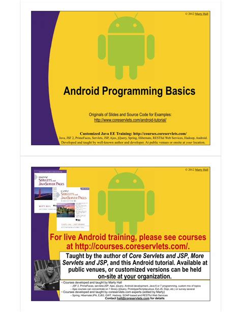 Programming for Android 的图像结果