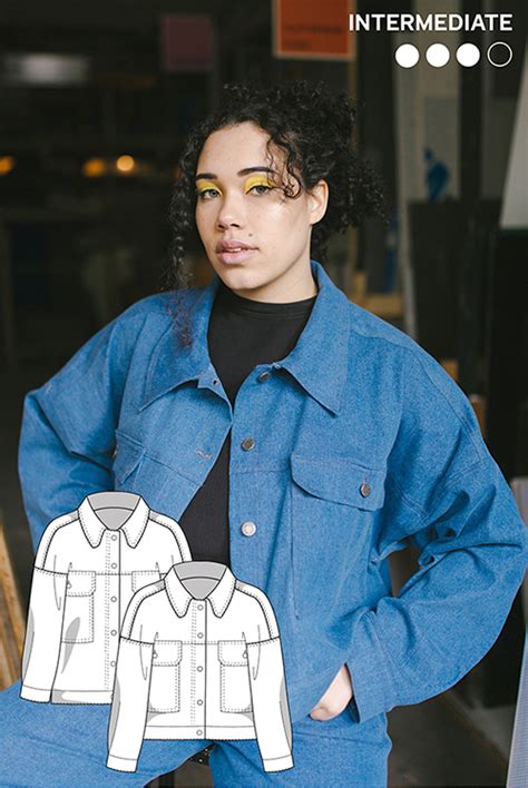 Pattern for Making Denim Jacket 的图像结果