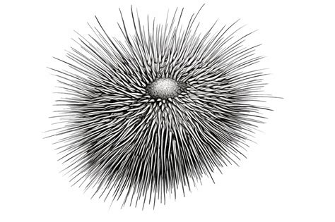 Premium AI Image | A drawing of a sea urchin