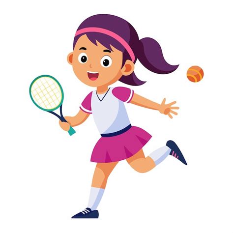 Playing tennis illustration | Premium AI-generated vector