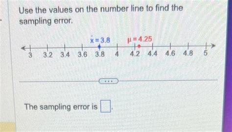 Image result for Sampling Error Number Line