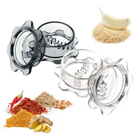 Buy SISIGOO 2 Pack Garlic Grinder, Garlic Mincer and Spices Grinder ...