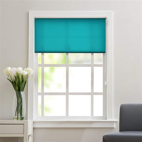 Buy DECO WINDOW Teal Translucent Roller Blind - 55x84" from Deco Window ...