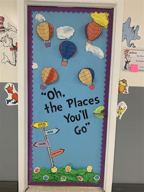 Dr. Seuss Spring door | Dr seuss classroom door, Dr seuss classroom ...