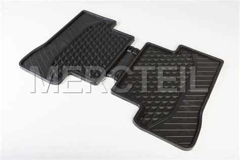 C-Class Rubber Rear Floor Mats All-Season 205 Genuine Mercedes-Benz ...