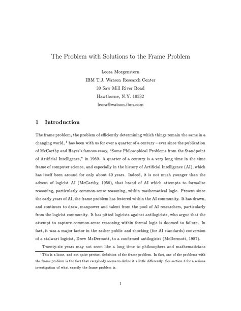 Image result for Frame Problem Explained