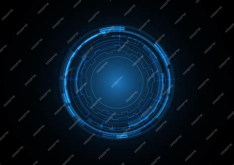 Technology Abstract Future Circle Background Vector 的图像结果