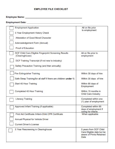 Image result for File Checklist