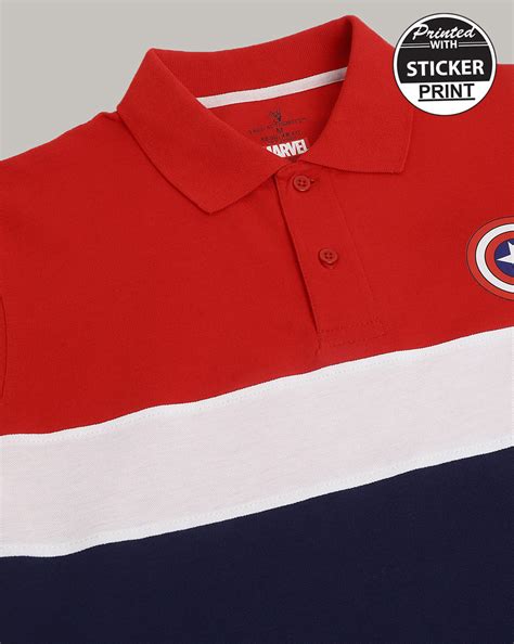 Captain America Regular Fit Polo T-Shirt For Men – Free Authority
