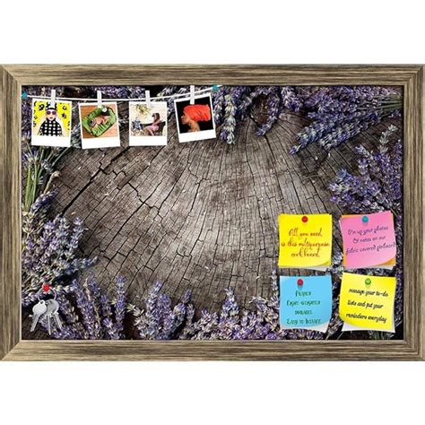 ArtzFolio Lavender Flower Bunch On Wood D2 | Bulletin Board Notice Pin ...