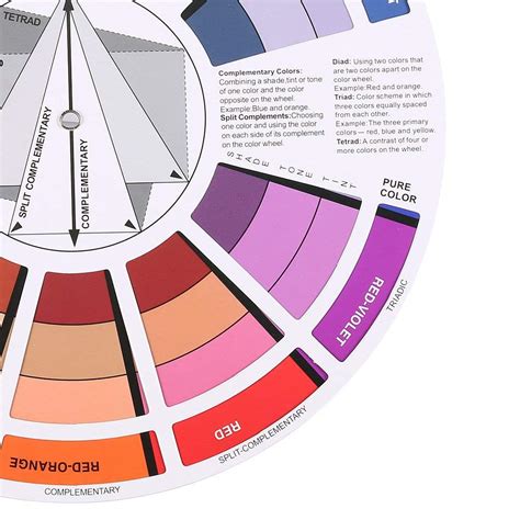 Buy Colour Guide Wheel, Tattoo Paint Artist Color Mixing Color Wheel ...