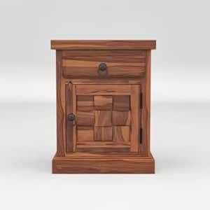 MAHIMART AND HANDICRAFTS Solid Sheesham Wood Box Style Side Table for ...