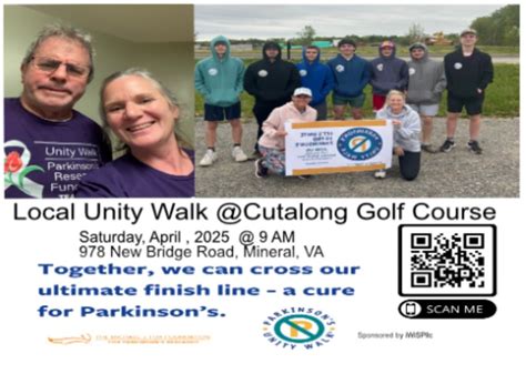 Parkinson Unity Walk, Cutalong at Lake Anna, Mineral, 13 May 2025 ...